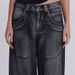 Women's Clothing Washed Old Gradient Wings Printing Retro New Loose Wide Leg Denim_mkmklike.com