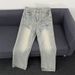 Men's Clothing 25 Jeans For Men And Women, Flared Cleanfit, Niche American Straight Trousers_mkmklike.com