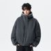 Pulse Pulse Cross-Border Winter Down Jacket New Style Hooded Integrated Fleece Warm Thickened Denim Casual Men's Coat_mkmklike.com