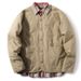 Winter Japanese Retro Loose Collarless For Men Workwear Warm Cotton Coat Couple Trendy V-neck Cardigan Jacket_mkmklike.com