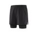 Men's Clothing Two-Piece Sports Shorts Training Pants Fitness Running Marathon Shorts Foot Blue Shorts_mkmklike.com