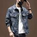 Loom 2024 European American Loose Denim Men's Retro Jacquard Jacket Spring And Autumn Stylish Plus Size Shirt 8XL_mkmklike.com