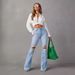 Women's Clothing Washed Hole High Waist Temperament Denim Wide Leg Pants _mkmklike.com