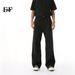 Men's Clothing Loose Fit Elastic Waist Straight Leg Jeans In Multiple Colors Basic Style, Versatile, Casual_mkmklike.com