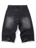 Men's Clothing Retro Washed Distressed Gradient Loose Trendy Frayed Jeans Best Selling Men's Denim Pants For Formal & Casual_mkmklike.com