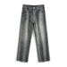 New Wide-leg Pants Men's Loose Retro Straight Jeans Men's Fattened Plus Size Washed Drape Denim Trousers Men_mkmklike.com