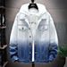 Men's Denim Jacket Trendy Loose Fit Spring Autumn Casual Coat With Multiple Pockets For Young Adults Size M-3XL_mkmklike.com