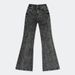 Women's Clothing Phantom Snowflake Flared Jeans Stretch Retro Hot Girl Trousers 24 Winter New_mkmklike.com