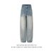 Men's Style Washed Embroidered Whiskered Jeans New Style Dancing Striped Patchwork Wide Leg Straight Trousers_mkmklike.com