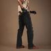 Men's High Street Style Casual Denim Jeans Distressed Graffiti Print Loose Fitting Straight Leg Ripped_mkmklike.com