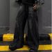 Men's Clothing Fashion High Street Niche Trendy Brand Washed Design Heavy Loose Wide Leg Mopping Pants_mkmklike.com