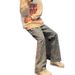 Letter-printed Jacquard Jeans Men's Niche Design Pants American High Street Straight-leg Micro-pull Pants_mkmklike.com