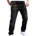 Men's Clothing Style Men's Jeans, New Style Stretch Black Men's Jeans, Slim Fit, Paint Painted Men's Jeans, Trendy And Unique Pants._mkmklike.com