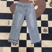Men's Clothing Men's Jean2026 Rhinestone Washed Blue Denim_mkmklike.com