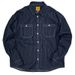 Retro Loose Striped Denim Long Sleeved Shirt, Men's Trendy Brand Casual Men's Versatile Shirt Jacket_mkmklike.com