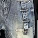Men's Unique Multi-Pocket Color-Blocked Denim Shorts Trendy Casual Five-Point Summer Clothing_mkmklike.com