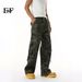 EF JEANS | 2025 Spring New American Ins Camouflage Streamer Large Pocket Straight Loose Denim Trousers_mkmklike.com