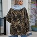 Women's Washed Denim Jacket With Leopard Print - Oversized Casual Coat, Detachable Hood, Streetwear Fashion For Spring_mkmklike.com