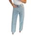 Bedazzled Straight-Leg Jeans For Women – High Waist & Rhinestone Embellished (S-L) | Y2K Streetwear Revival_mkmklike.com