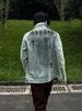 Loom High Vibes Style Trendy Brand European And American Street Tie-Dye Workwear Retro Cross Denim Jacket For Men_mkmklike.com
