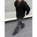 Nordmann Black Gray Jeans Men American Vintage Slightly Flared Casual Autumn Winter Style Trendy Brand Loose Straight-leg Long_mkmklike.com