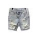 2024 Summer Ripped Denim INS Trendy Brand Personality Side Cat Whiskers Patchwork Five-Point Mid-Length Shorts_mkmklike.com