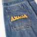 Men's Embroidered Denim Shorts Summer Style Loose Plus Size Mid-Length Retro High Street Five Point Pants_mkmklike.com