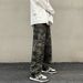 LKTM Men's Camouflage Cargo Jeans Loose Straight Leg Wide Leg Casual Pants Trendy Style For Men And Women_mkmklike.com