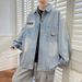 Loom Teenager Denim Jacket Spring And Autumn Men's Outerwear Shirt Fashion Casual Junior High School Student Trendy Top_mkmklike.com