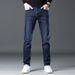 Pure Hong Kong Straight Jeans Men Thick 2025 Autumn Winter New Slim Fit Versatile Stretch Casual Long Pants Men's Trendy_mkmklike.com