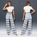 High-Waisted Wide-Leg Jeans For Women Hollow Out Patchwork Flowy Style Cross-Border Fashion Autumn_mkmklike.com