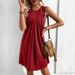 Women's Clothing dress solid color sleeveless vest short skirt_mkmklike.com