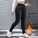 Fleece Lined Skinny Jeans For Women Plus Size Slim Waist Casual Style Denim Trousers_mkmklike.com
