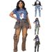 D8686 Casual Harmonica Jeans Pants For Women Multi Pocket Stitching European And American Fashion New Arrivals_mkmklike.com