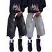 Vintage Washed High Street Denim Shorts For Men & Women - Relaxed Fit, Distressed Straight Leg Cropped Jeans_mkmklike.com