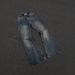 Sunset Smudge Washed Old Leg Trim Slightly Pulled Loose Jeans_mkmklike.com