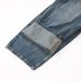 American Style Scimitar Denim High Street Punk Washed Vintage Ripped Loose Wide-Leg Men's Versatile Pants_mkmklike.com