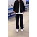 2024 New Loose Wide-Leg Multi-Pocket Jeans Men's Trendy Straight Pleated Cargo Pants_mkmklike.com