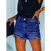 New Ripped High-waisted European And American Women's Denim Shorts On The WISH Cross-border E-commerce Platform,_mkmklike.com