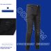 Pulse Foreign Trade Fashion European And American Black Patch Ripped Jeans Men's Simple Slim Fit Skinny Pants_mkmklike.com