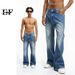 EF JEANS | 2023 New American Retro White Slightly Pulled Pants Slim Washed Straight Wide-leg Jeans Men_mkmklike.com