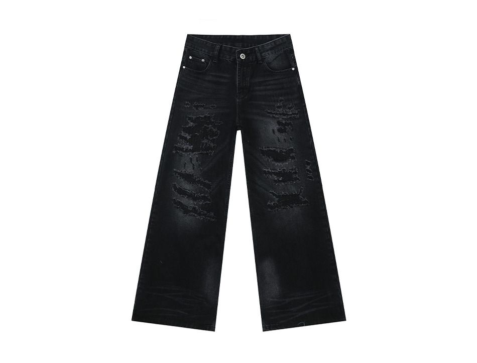 EF JEANS | 2025 New American Personality Street Wear Old Jeans Loose Versatile Wide Leg Pants_mkmklike.com
