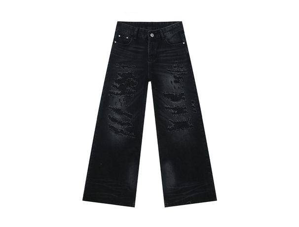 EF JEANS | 2025 New American Personality Street Wear Old Jeans Loose Versatile Wide Leg Pants_mkmklike.com