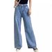 High-Waisted Straight Leg Jeans For Women – Sandwashed Denim, Slimming Fit, Versatile Staple For Work & Casual Wear_mkmklike.com