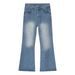 Denim Trendy Brand Versatile Casual Tall Loose Straight Flared Trousers_mkmklike.com