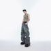 Men's Clothing Destroy Contradictions, Distressed Multi Pocket Design Jeans, Hand Painted Ripped Loose Straight Pants_mkmklike.com