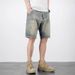 Men's Summer Denim Shorts Trendy Thin Straight Leg 5/6 Length Casual Mid-Length Japanese Style Loose Fit _mkmklike.com