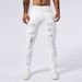 Men's Clothing Elastic Hot Diamond White Jeans Men Ripped Patch Slim Fit Skinny Tight Pants Men_mkmklike.com