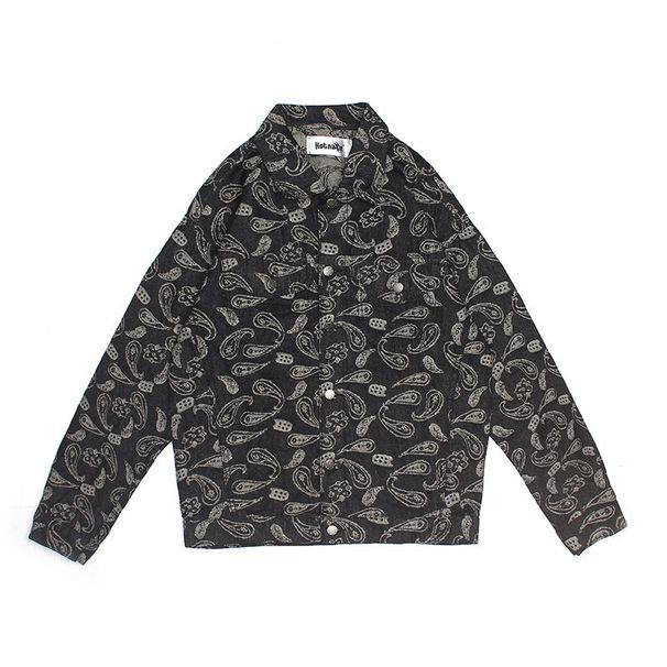 Pulse Pulse Ins Dark Style European And American High Street Hip-Hop Trdy Brand West Coast Paisley Loose Casual Dim Jacket For_mkmklike.com