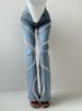 K Fashionable And Personalized Jeans For Women, New Trend, Circular Rhinestone Splicing Design, Straight Leg Pants_mkmklike.com